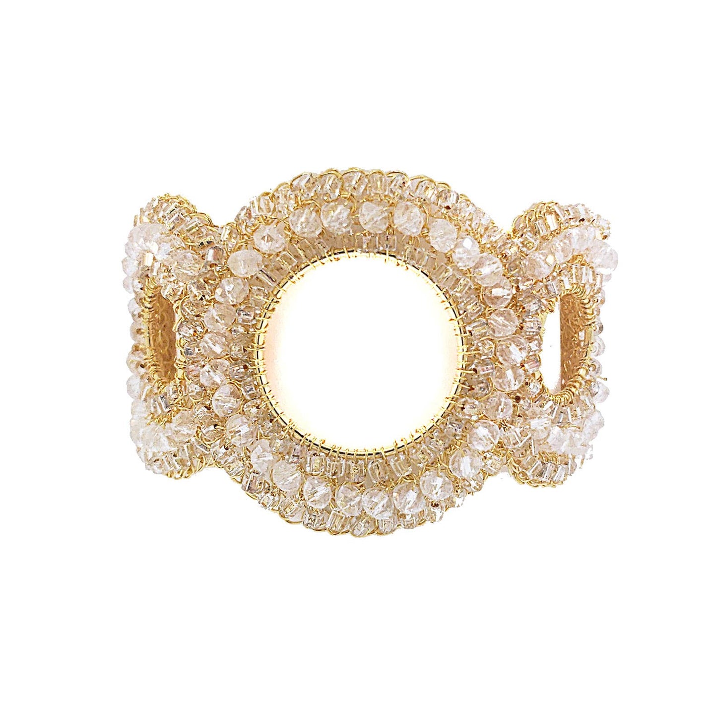 Clear & Gold Gush Bracelet