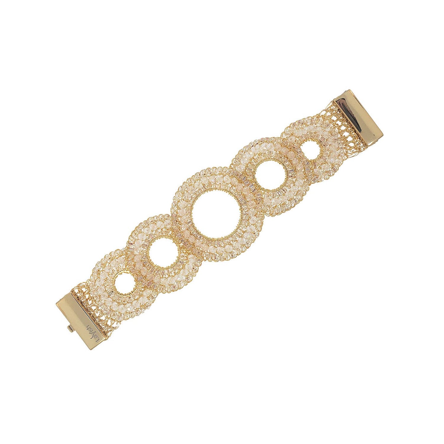 Clear & Gold Gush Bracelet